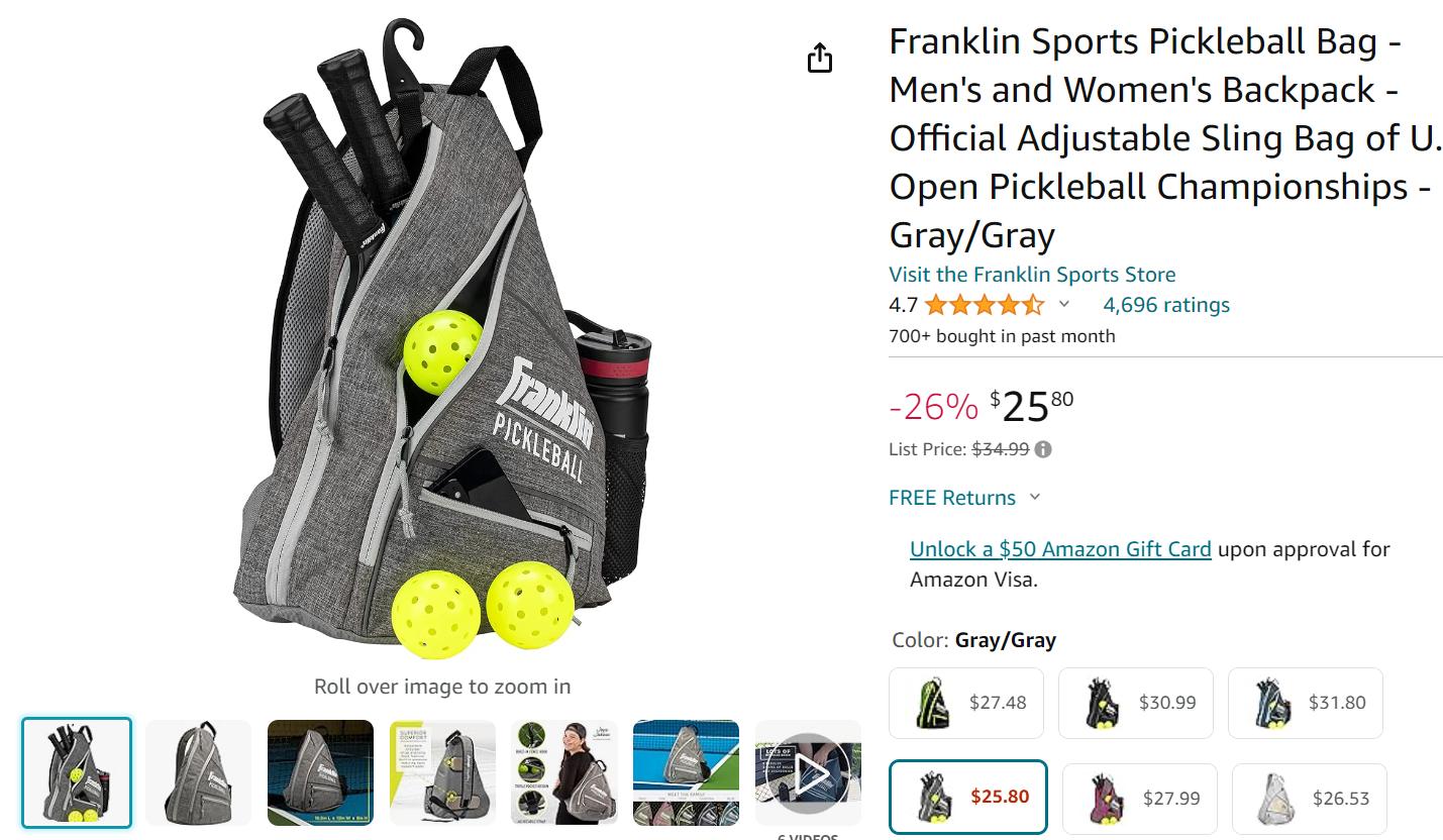 Franklin Pickleball Bag